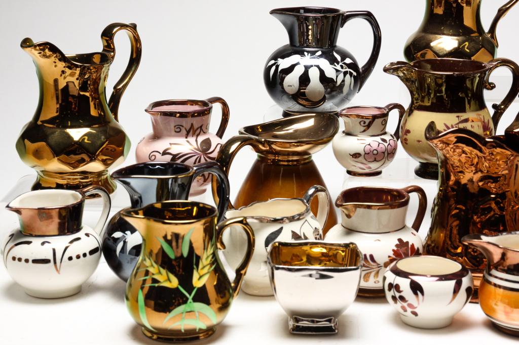 GROUP OF ENGLISH LUSTER WEAR. (1 of 5)