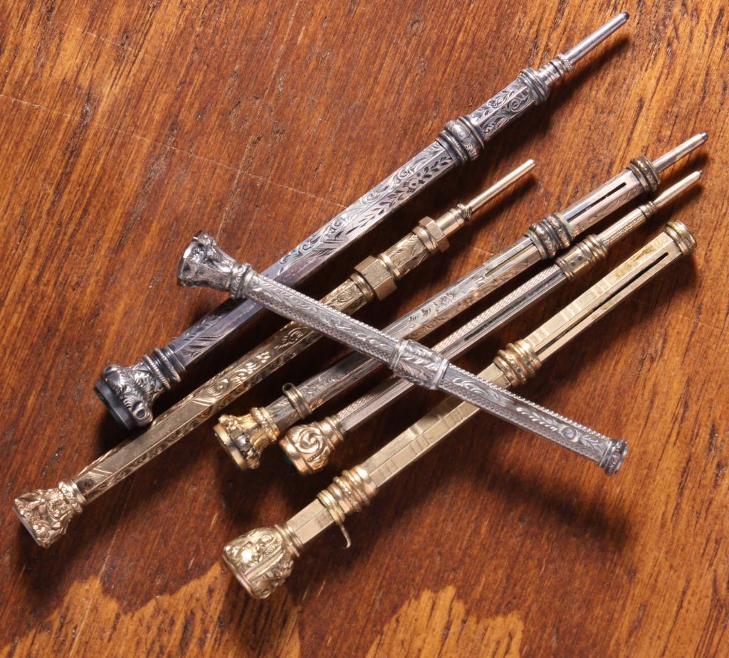 LADIES VICTORIAN JEWEL TOPPED PENCILS/PEN. (1 of 4)