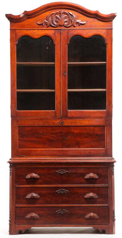 AMERICAN VICTORIAN SECRETARY BOOKCASE. (1 of 6)