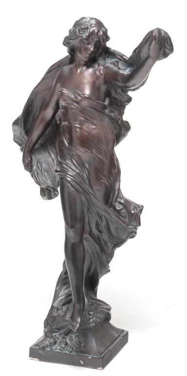 AMERICAN PLASTER SCULPTURE AFTER MARIOTON. (1 of 4)