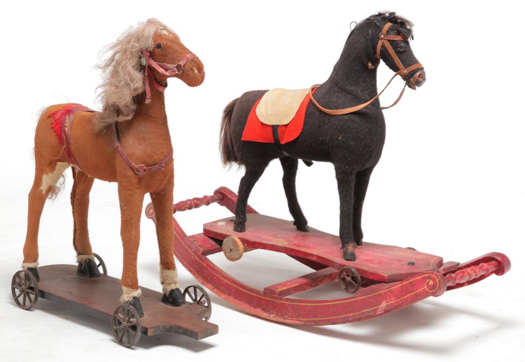 TWO AMERICAN HORSE TOYS. (1 of 5)