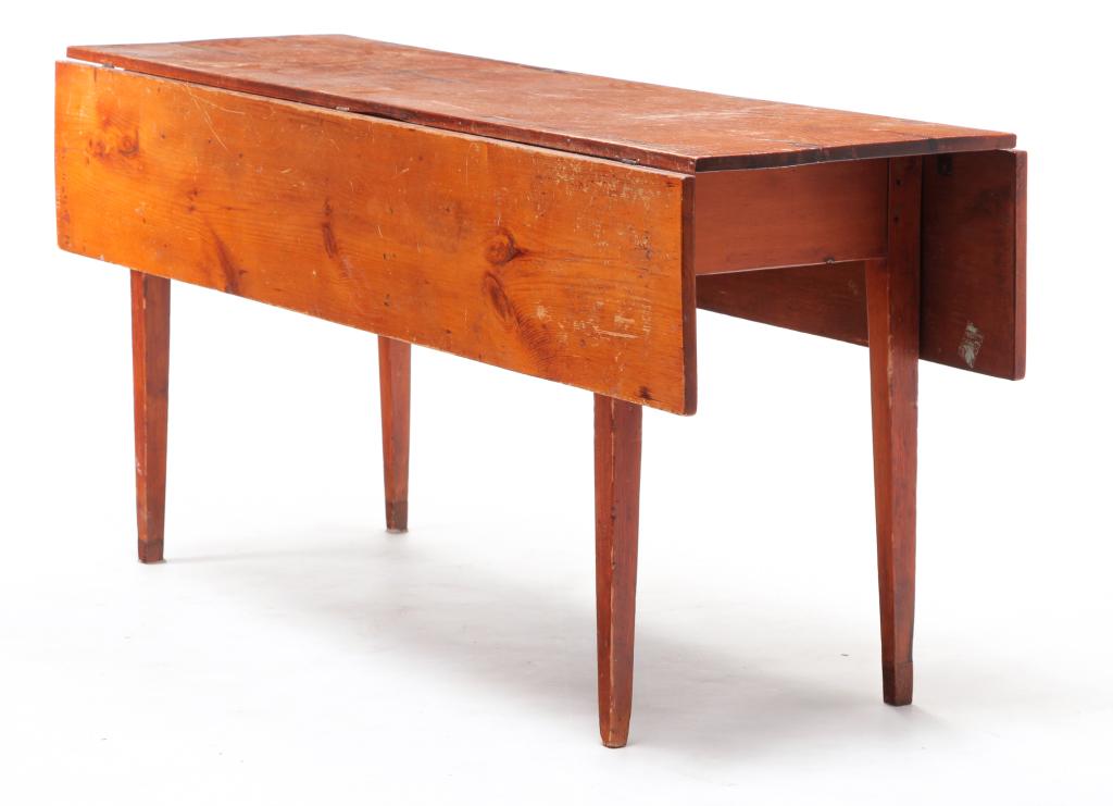 AMERICAN COUNTRY HEPPLEWHITE DROPLEAF TABLE. (1 of 5)