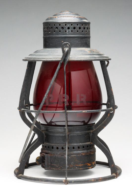 AMERICAN CRI AND PRR RAILROAD LANTERN. (1 of 5)