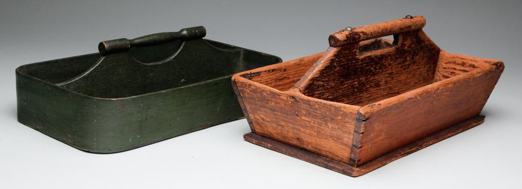 TWO AMERICAN CUTLERY TRAYS. (1 of 5)