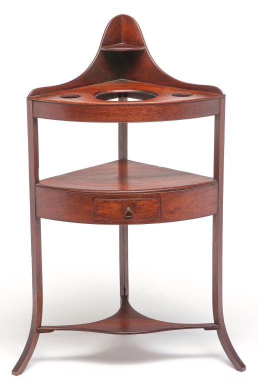 ENGLISH GEORGIAN CORNER WASHSTAND. (1 of 3)