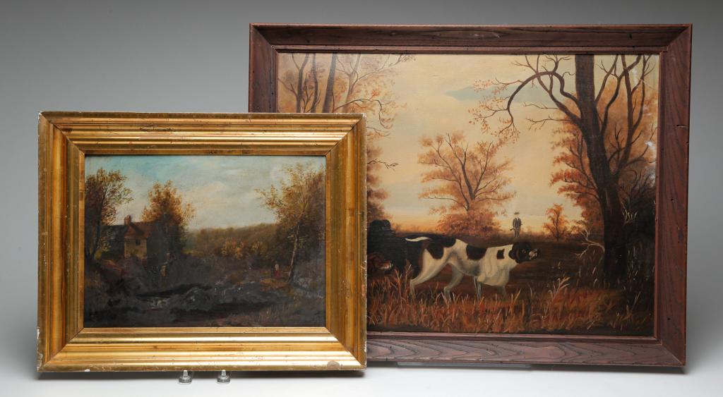 TWO AMERICAN LANDSCAPE PAINTINGS. (1 of 4)