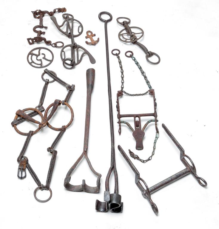 IRON EQUINE BITS AND BRANDS. (1 of 3)