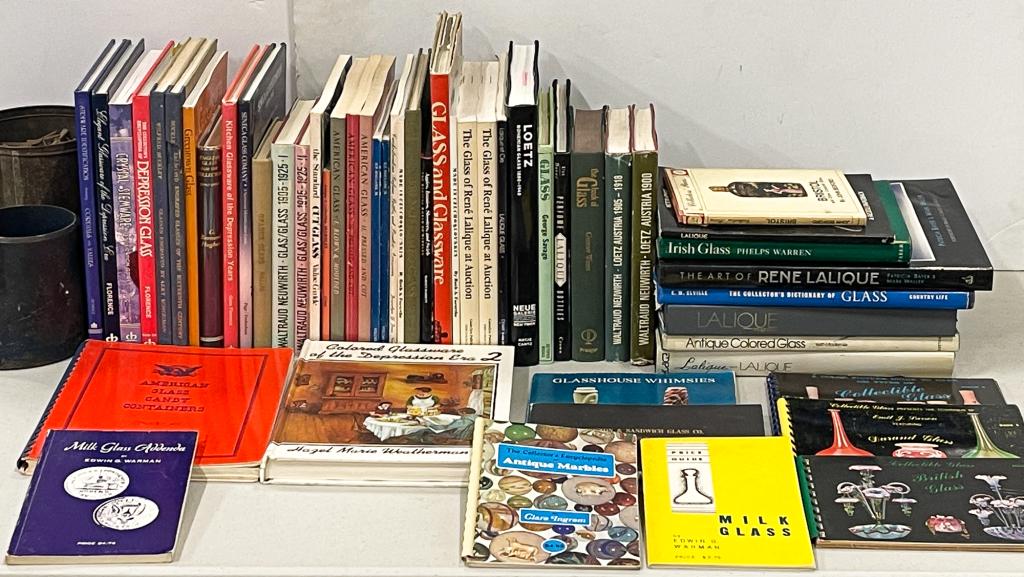 GROUP OF GLASS REFERENCE BOOKS. (1 of 3)