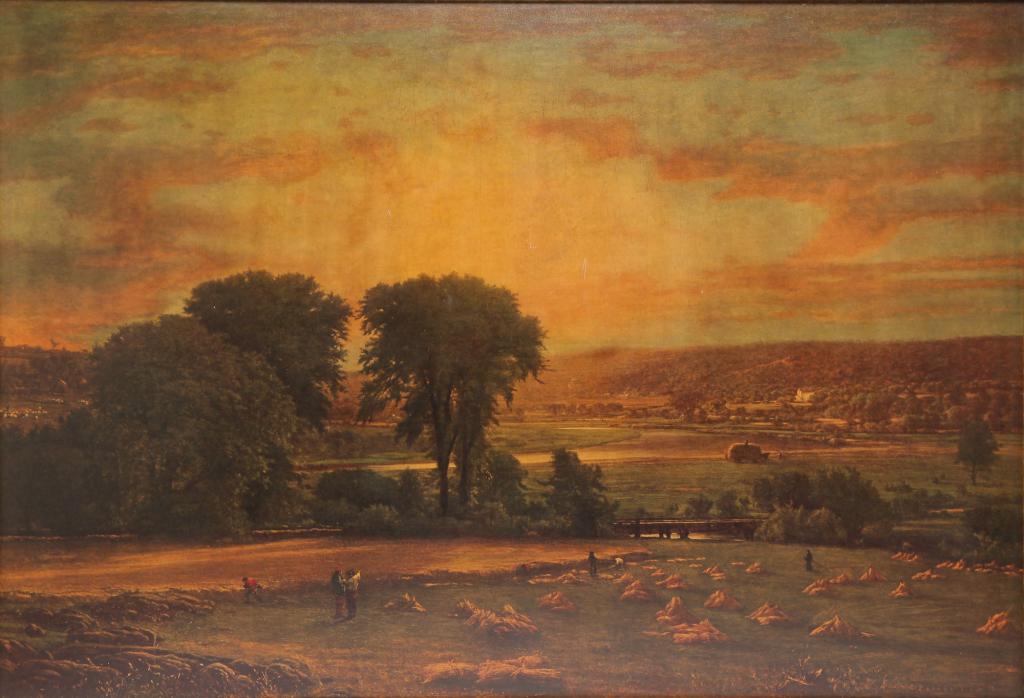 "PEACE AND PLENTY" AFTER INNESS FRAMED PRINT. (1 of 5)