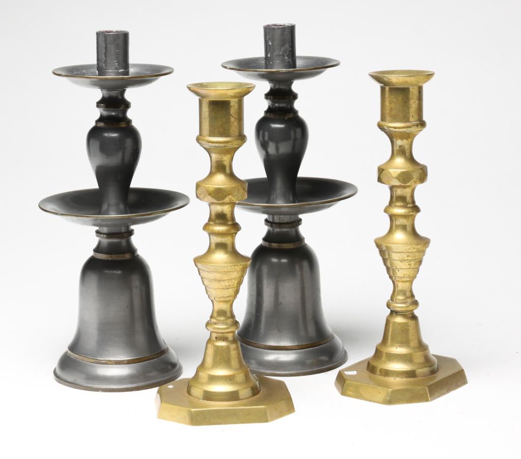 FOUR CANDLE STICKS. (1 of 3)