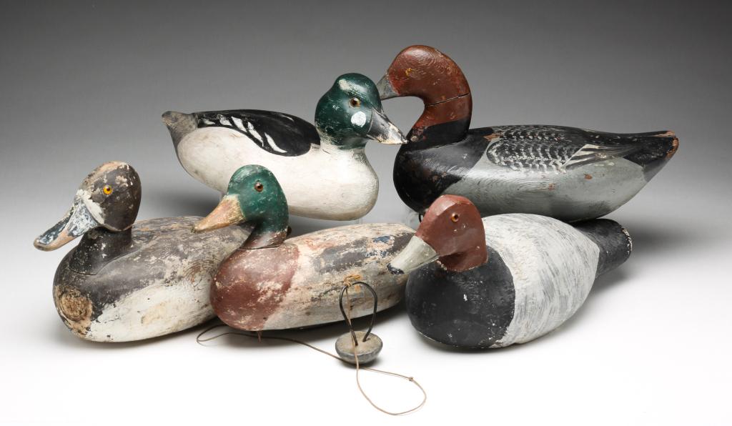 FIVE AMERICAN DECOYS. (1 of 7)