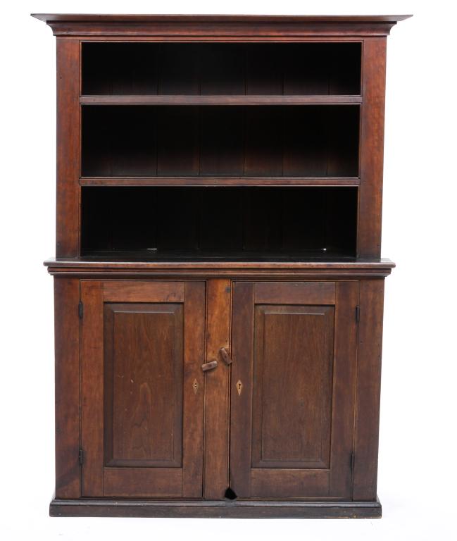 AMERICAN STEPBACK CUPBOARD. (1 of 4)