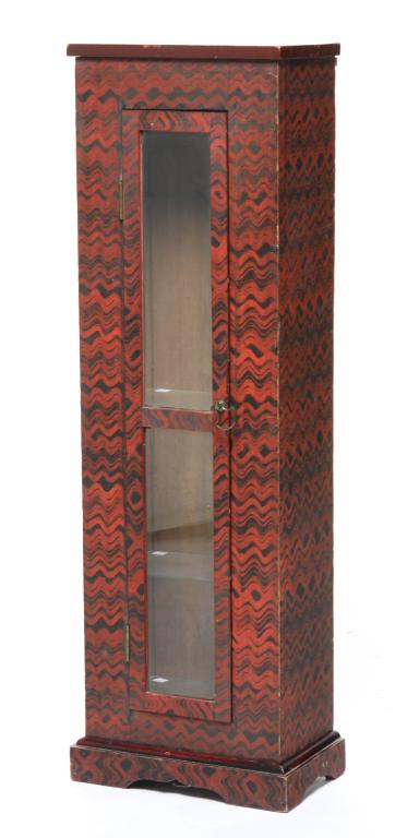 AMERICAN DECORATED CABINET. (1 of 4)