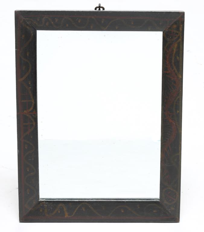 AMERICAN DECORATED MIRROR. (1 of 3)