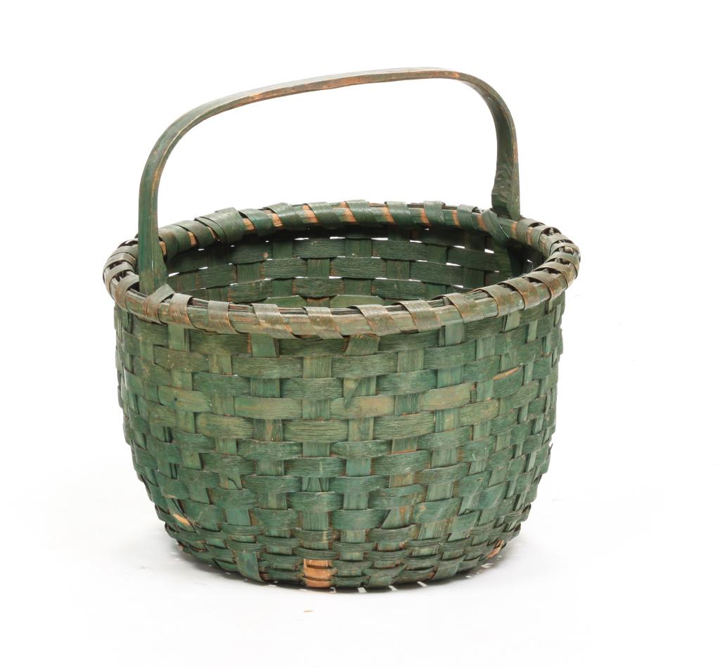 AMERICAN PAINTED BASKET. (1 of 4)