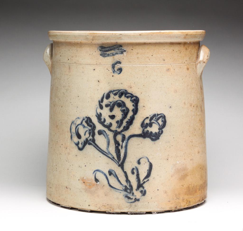 NEW YORK STONEWARE CROCK. (1 of 7)