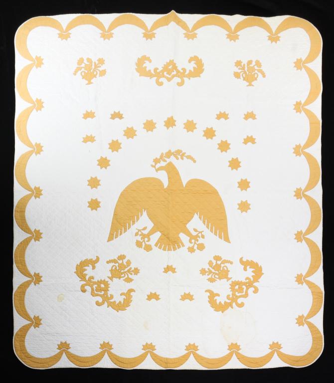 AMERICAN APPLIQUE QUILT. (1 of 4)