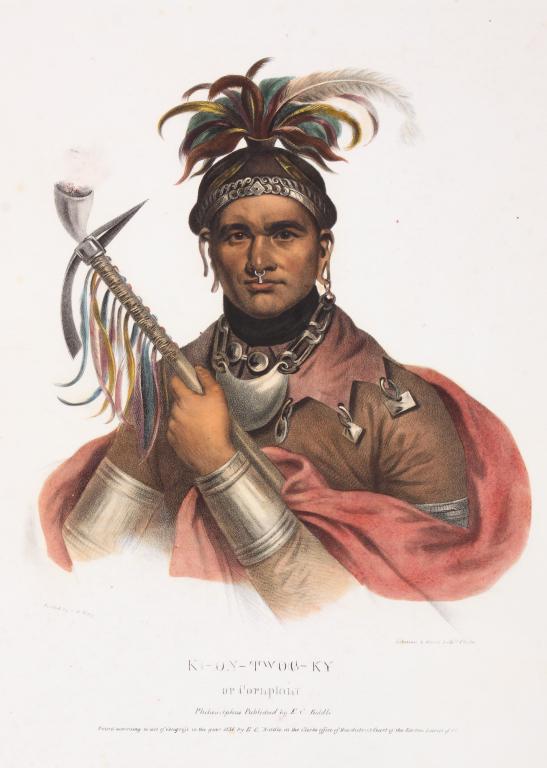 MCKENNEY & HALL PRINT "KI-ON-TWOG-KY" (1 of 4)