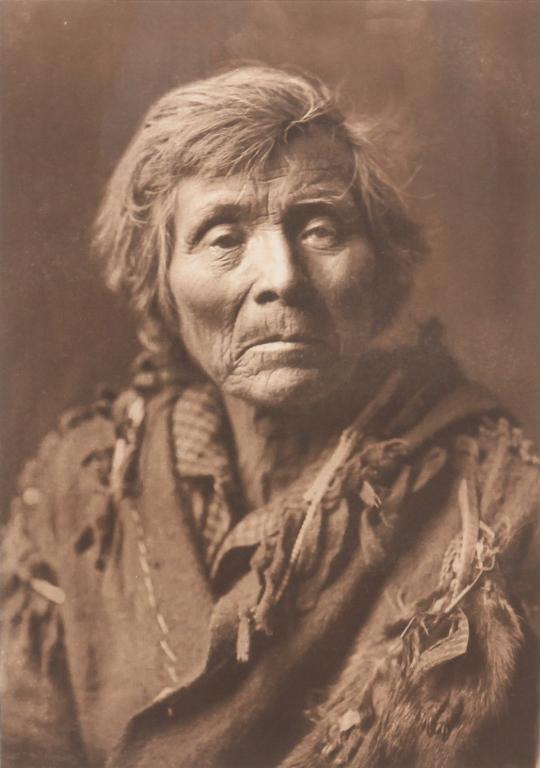 EDWARD CURTIS PHOTOGRAVURE OF "SPOKAN MAN". (1 of 7)