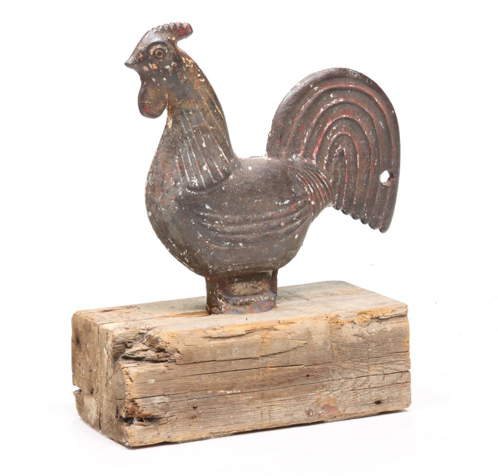 AMERICAN ROOSTER WINDMILL WEIGHT. (1 of 5)