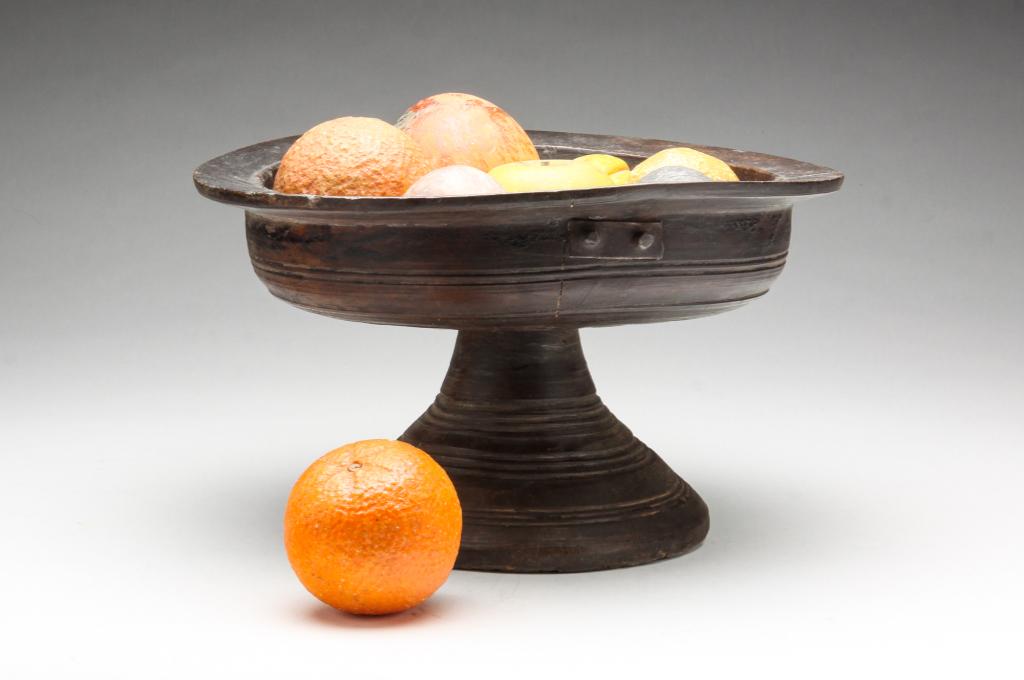 EUROPEAN TREENWARE COMPOTE AND STONE FRUIT. (1 of 6)