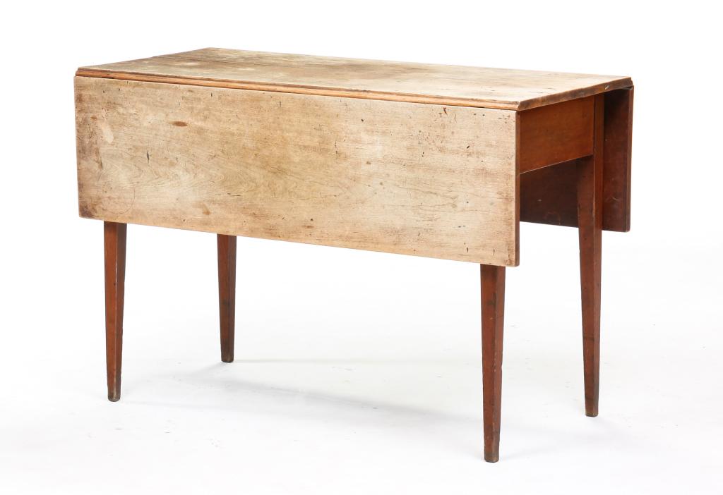 NEW ENGLAND COUNTRY HEPPLEWHITE DROP LEAF TABLE. (1 of 4)