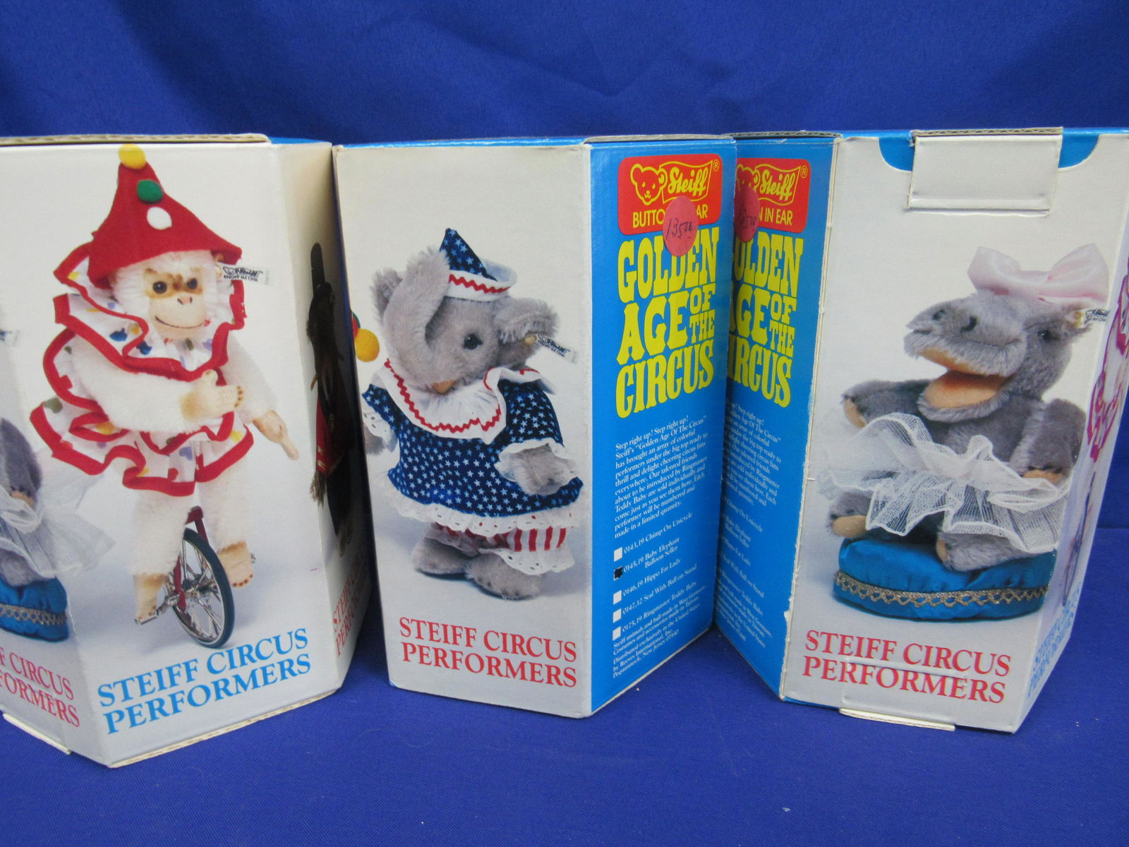 FOUR STEIFF CIRCUS PERFORMER BEARS (1 of 2)