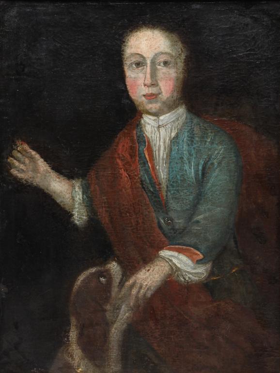 PORTRAIT OF A BOY AND DOG. (1 of 5)