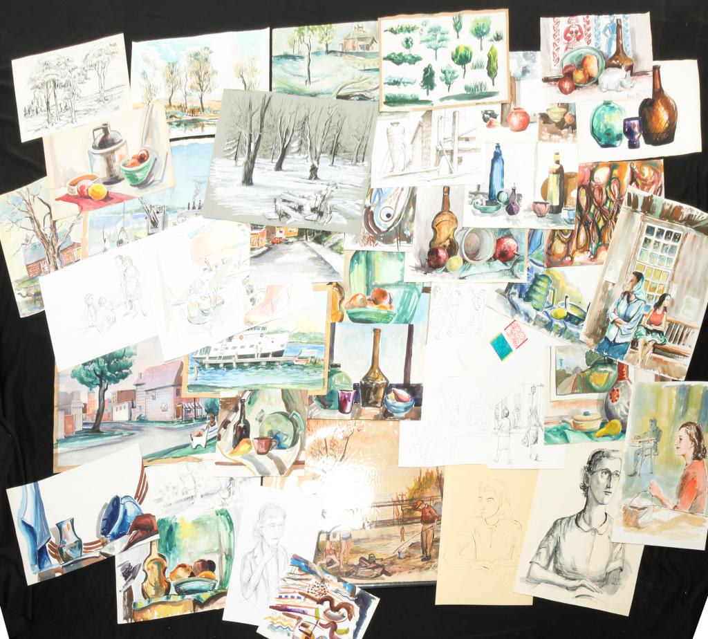 LARGE GROUP OF ARTWORK BY DAVID LEWIS SMITH. (1 of 6)