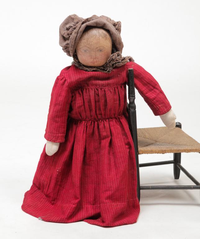 AMERICAN OIL CLOTH DOLL. (1 of 5)