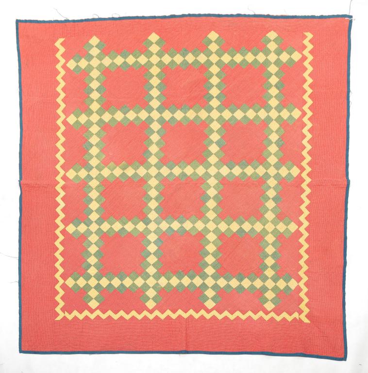 AMERICAN PIECED QUILT. (1 of 2)