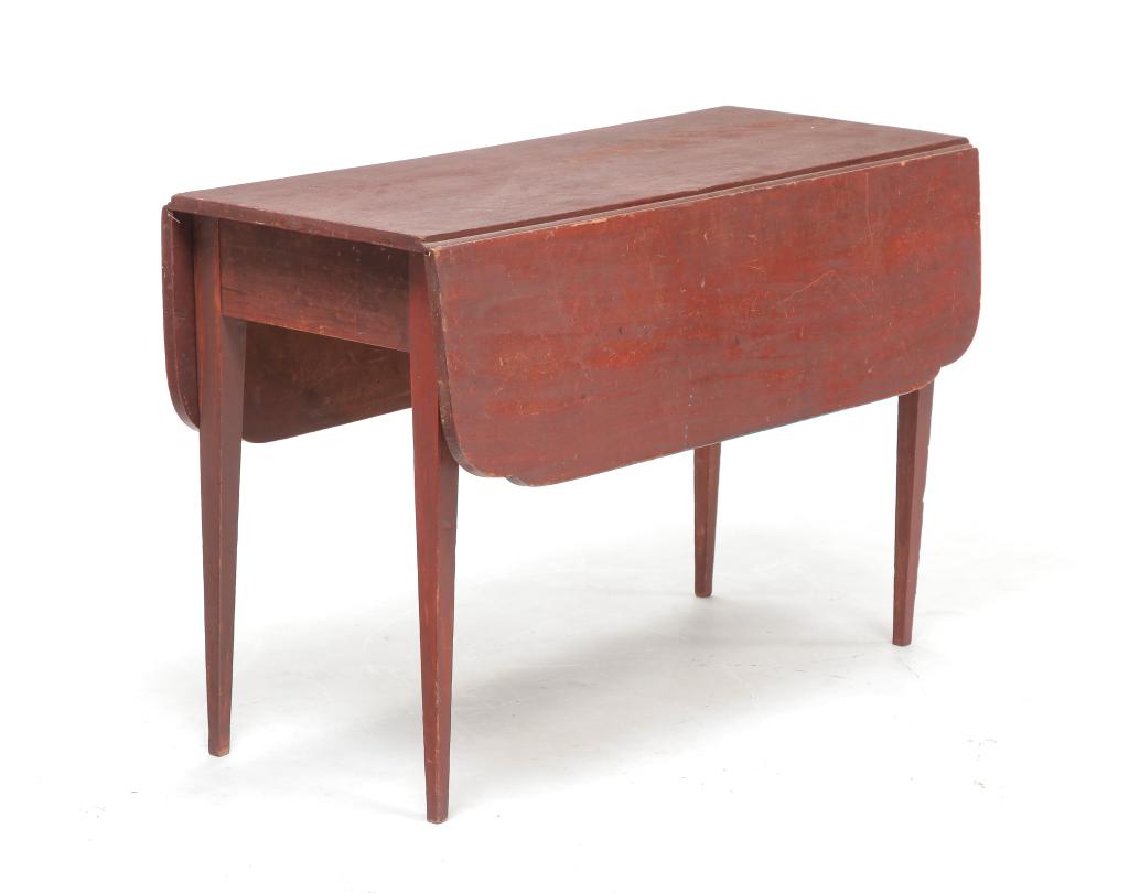 AMERICAN HEPPLEWHITE DROPLEAF TABLE. (1 of 4)