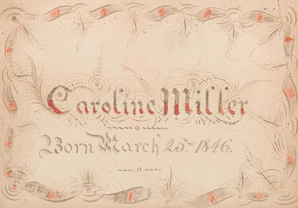 AMERICAN SPENCERIAN BIRTH RECORD. (1 of 3)