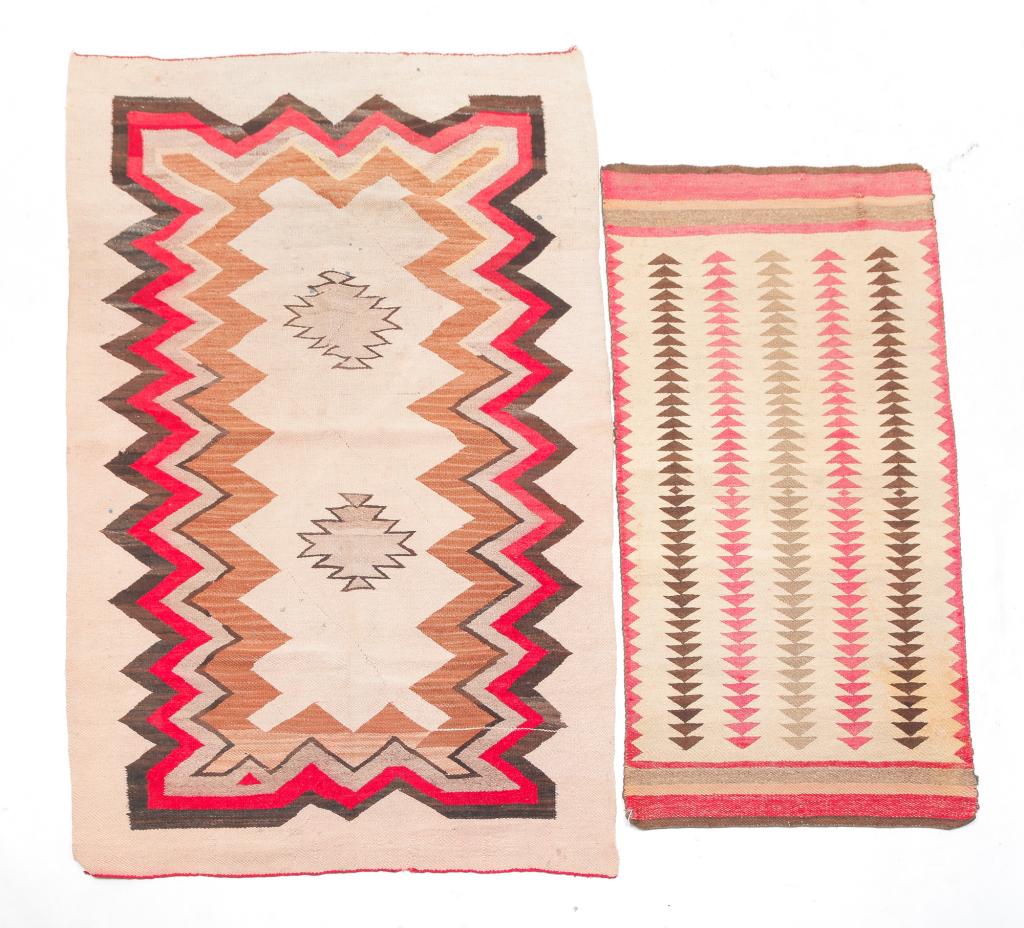 TWO NAVAJO RUGS. (1 of 4)
