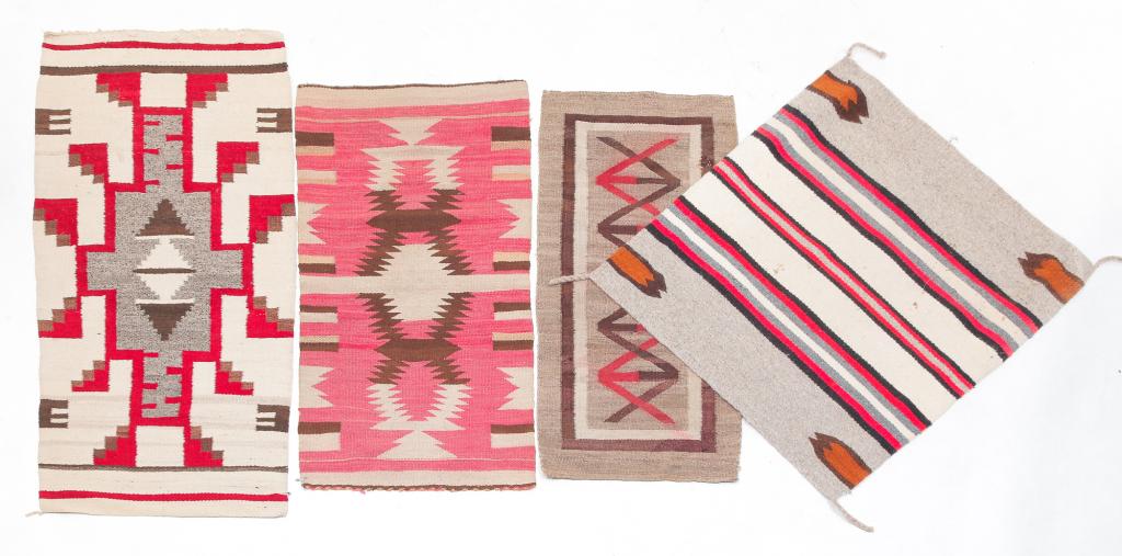 FOUR NAVAJO MATS. (1 of 6)