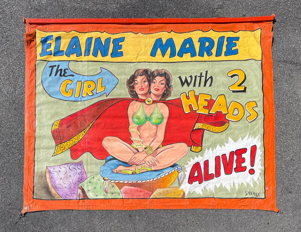 CIRCUS SIDE SHOW BANNER BY SYNREX. (1 of 4)