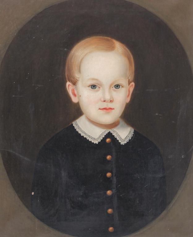 ENGLISH SCHOOL PORTRAIT OF A BOY. (1 of 5)