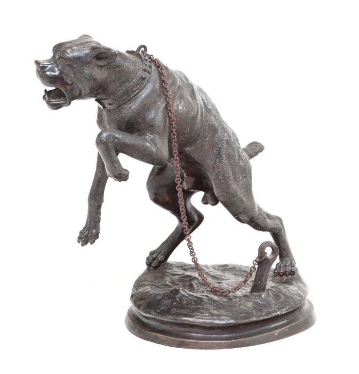 BRONZE DOG AFTER CHARLES VALTON. (1 of 5)