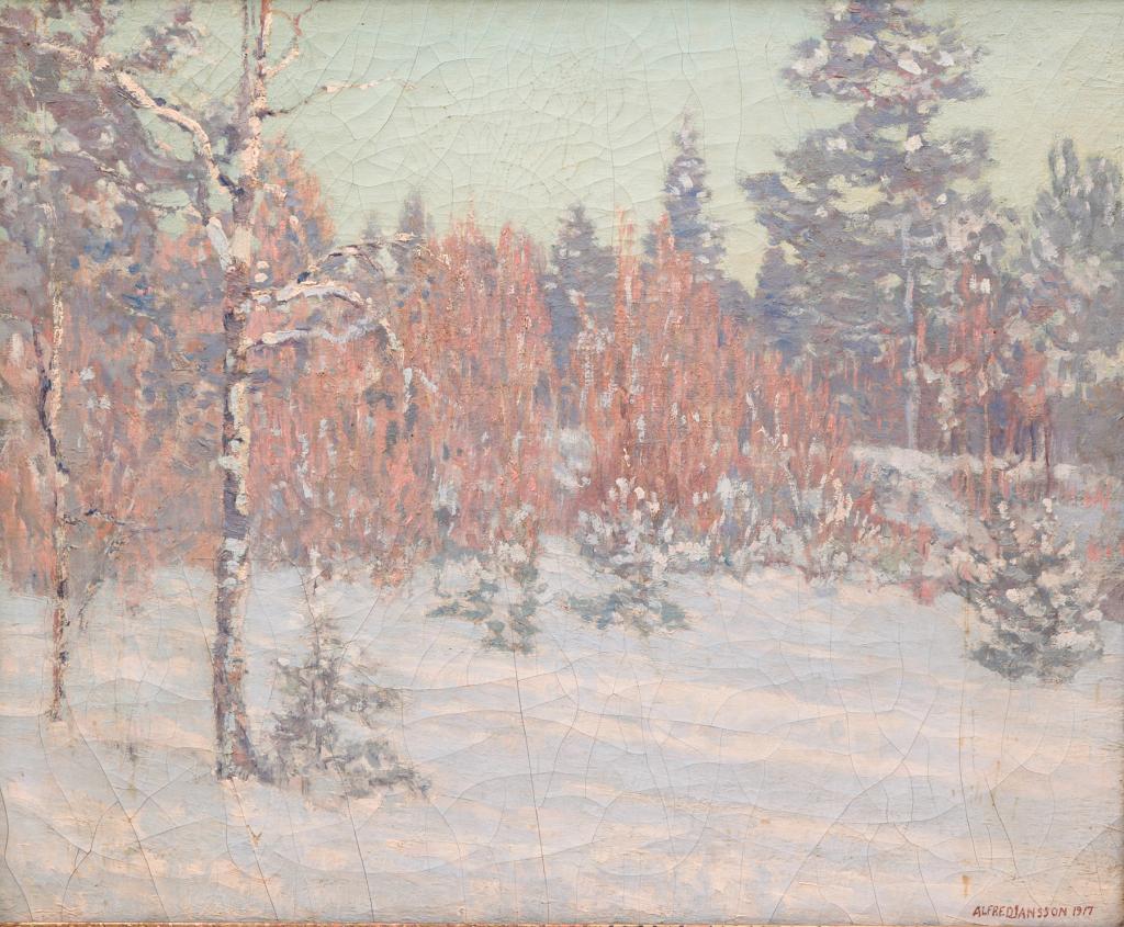 WINTER LANDSCAPE BY ALFRED JANSSON. (1 of 4)