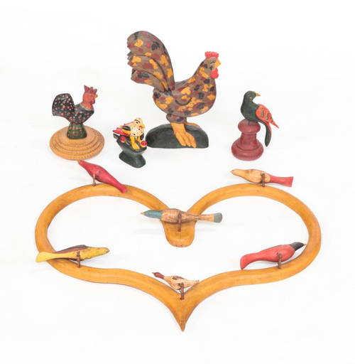 Folk Art Carvings By Strawser And Gottshall.