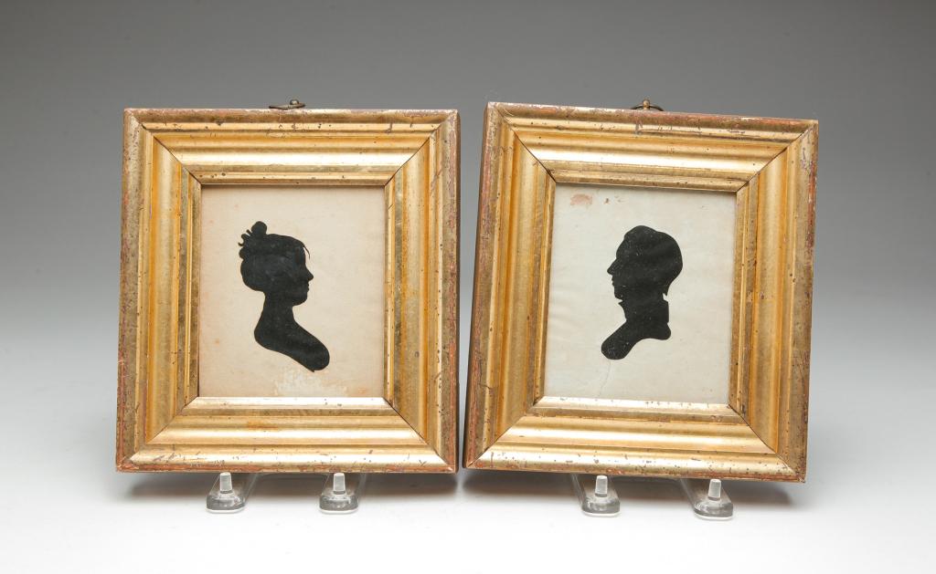 TWO PEALE MUSEUM SILHOUETTES. (1 of 6)