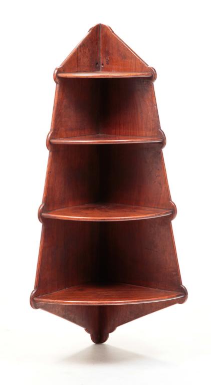 AMERICAN HANGING CORNER SHELVES. (1 of 2)