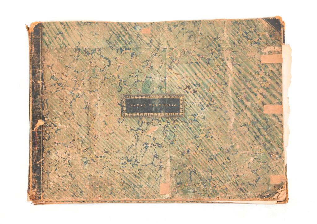 THREE WALKE "NAVAL PORTFOLIO" PRINTS AND PAINTING. (1 of 13)