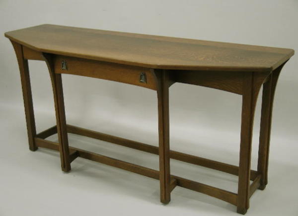 "LIFE TIME FURNITURE" ARTS & CRAFTS SERVER. Oak,