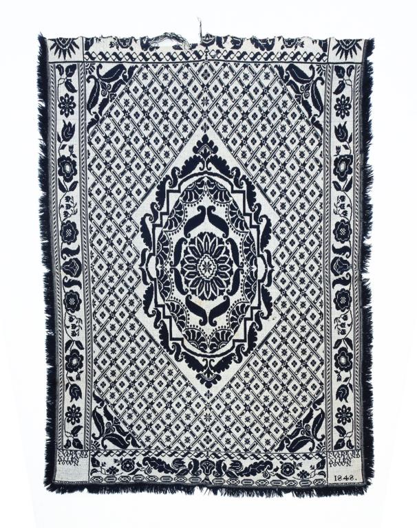 PENNSYLVANIA JACQUARD COVERLET. (1 of 4)