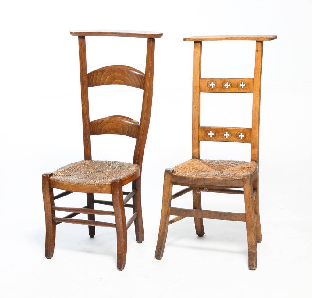 TWO FRENCH PRIE-DIEU. (1 of 5)