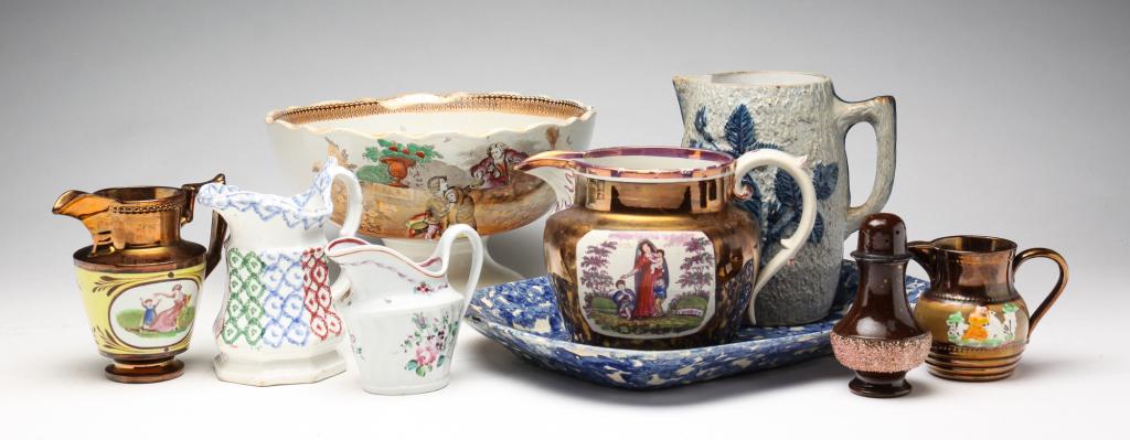 GROUP OF ENGLISH CERAMICS. (1 of 7)