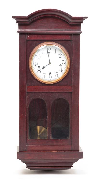 AMERICAN WATERBURY WALL CLOCK. (1 of 4)