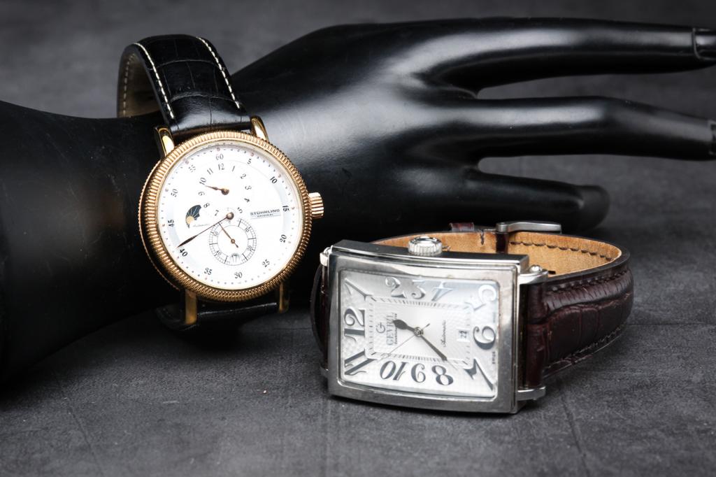 MENS GEVRIL AND STUHRLING WRISTWATCHES. (1 of 9)