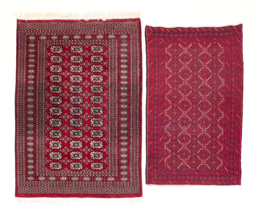 TWO ORIENTAL AREA  RUGS. (1 of 5)